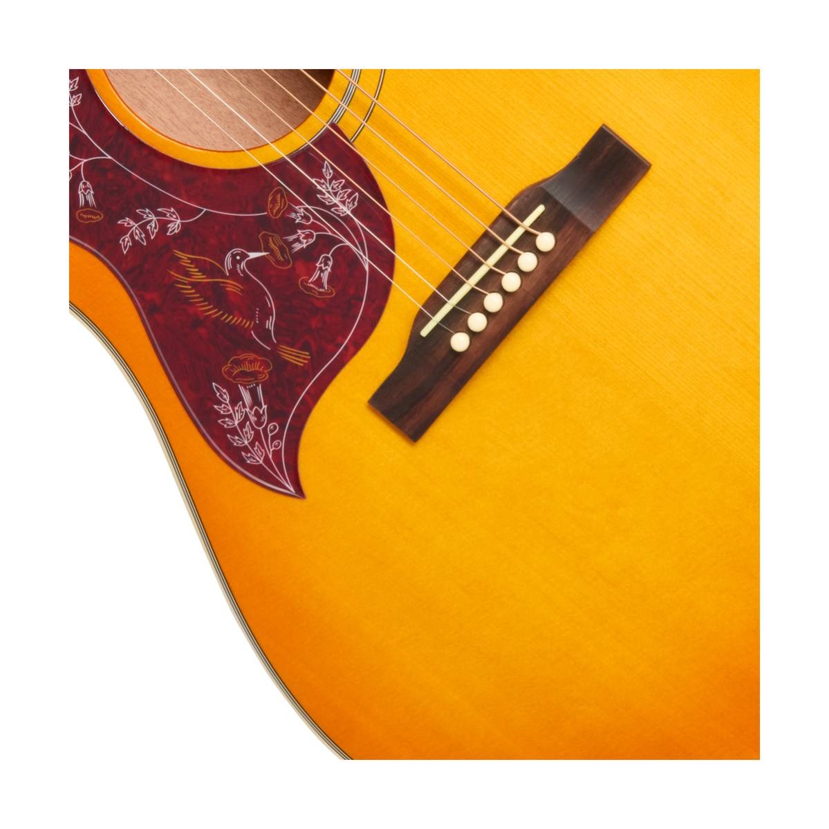 Epiphone Hummingbird Studio EC Acoustic Guitar Left Handed Heritage Cherry Sunburst w/ Pickup - EASHCHCNH1L