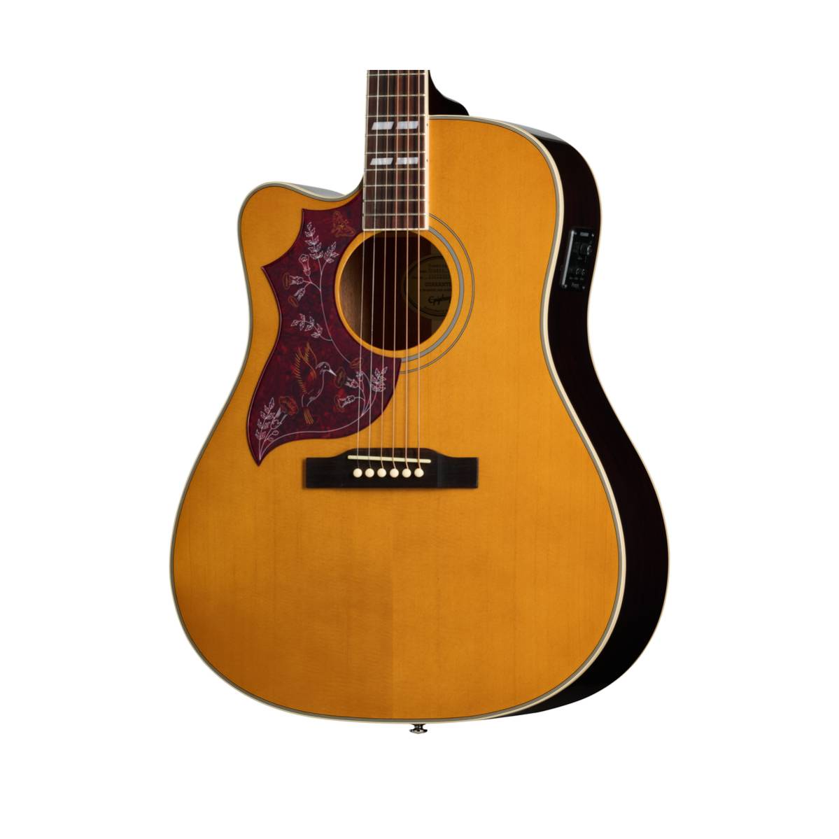 Epiphone Hummingbird Studio EC Acoustic Guitar Left Handed Natural w/ Pickup - EASHCANNH1L