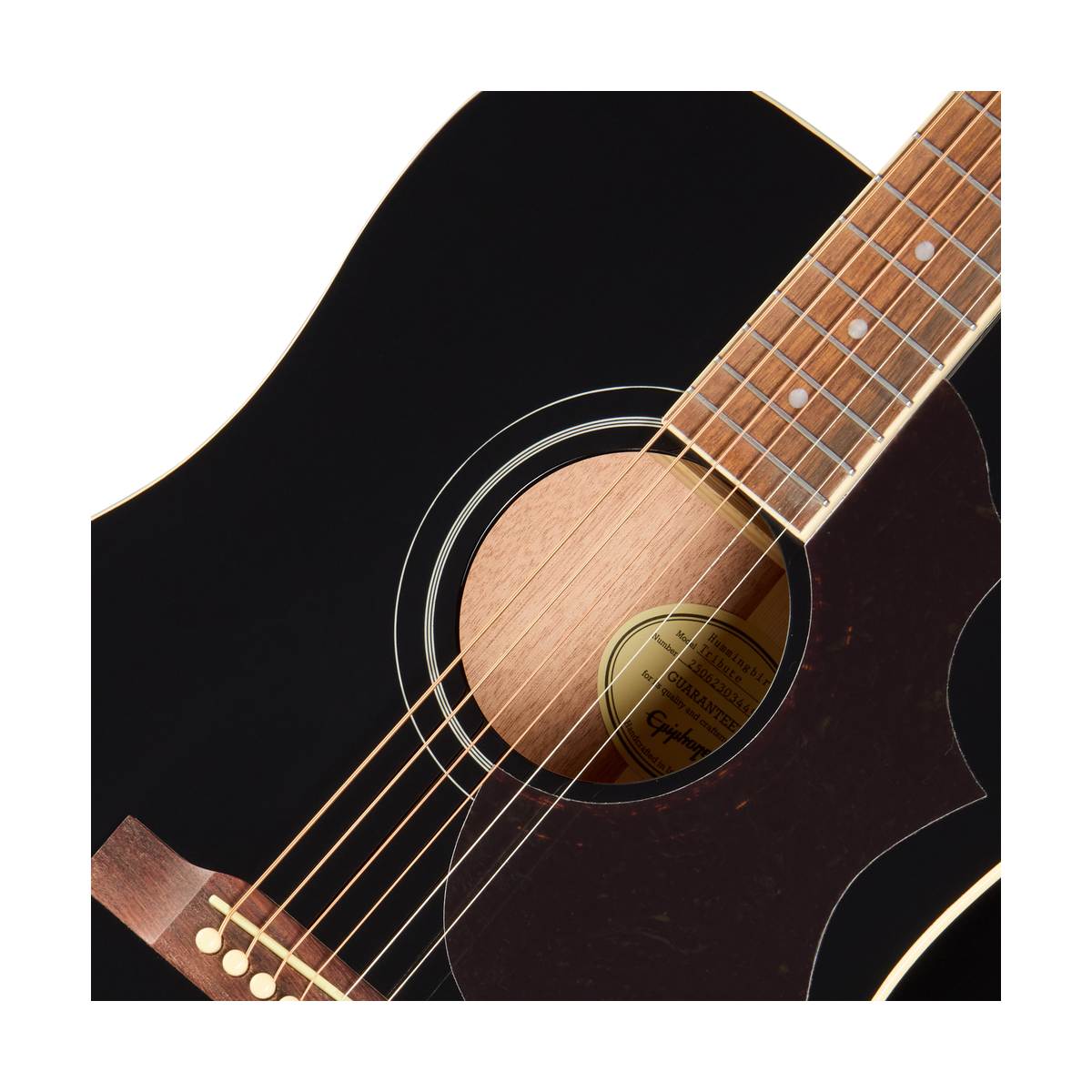 Epiphone Hummingbird Tribute Acoustic Guitar Ebony - ETHBEBNH