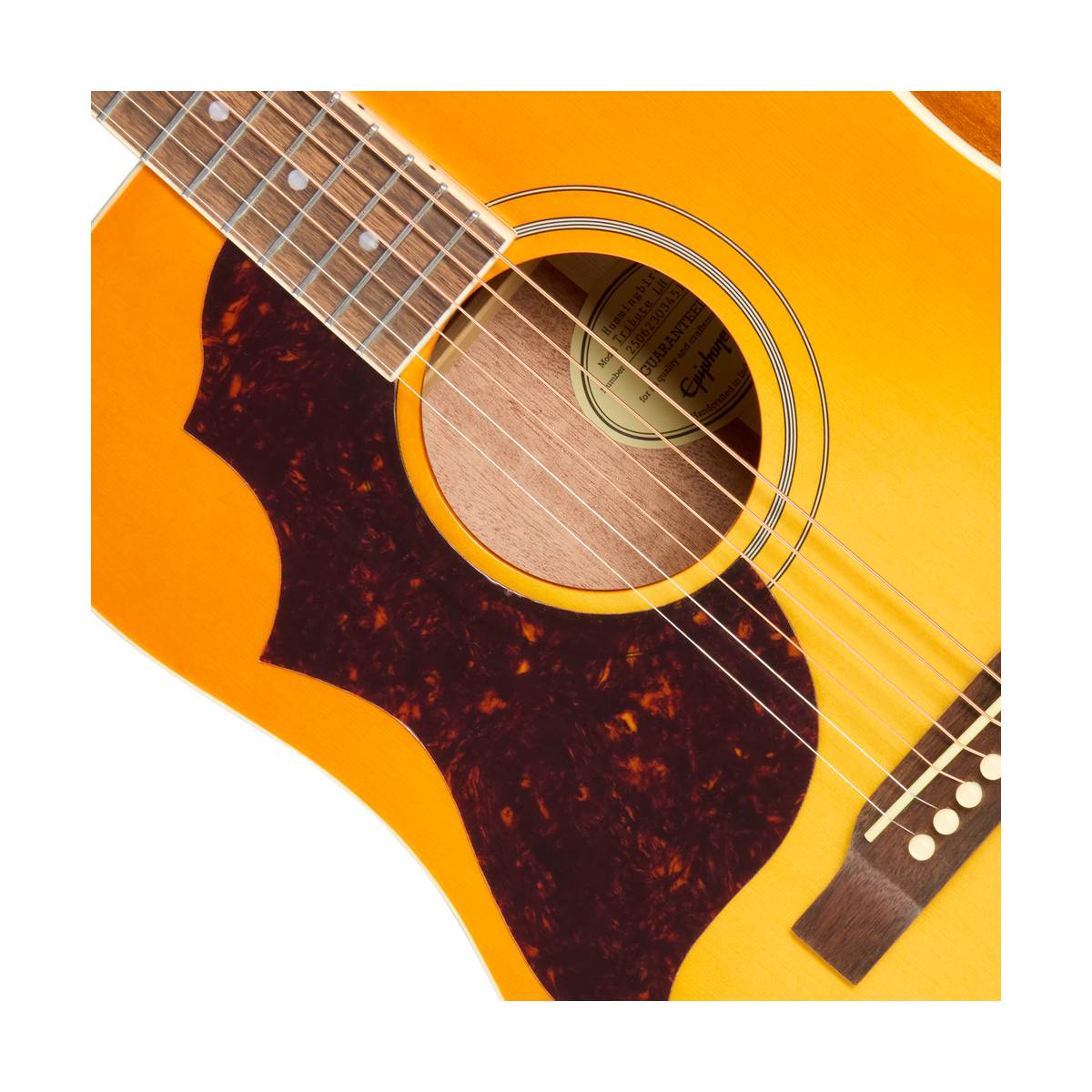 Epiphone Hummingbird Tribute Acoustic Guitar Left Handed Heritage Cherry Burst - ETHBHSNHL