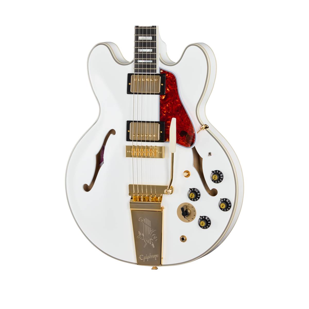 Epiphone Inspired by Gibson Custom Alex Lifeson 1976 ES-355 Electric Guitar Alpine White - ECAL355AWGM
