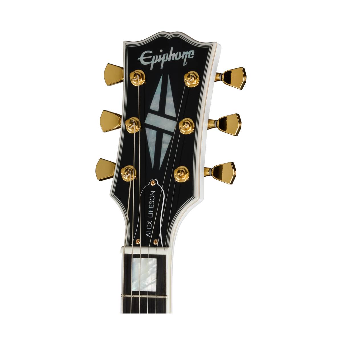 Epiphone Inspired by Gibson Custom Alex Lifeson 1976 ES-355 Electric Guitar Alpine White - ECAL355AWGM