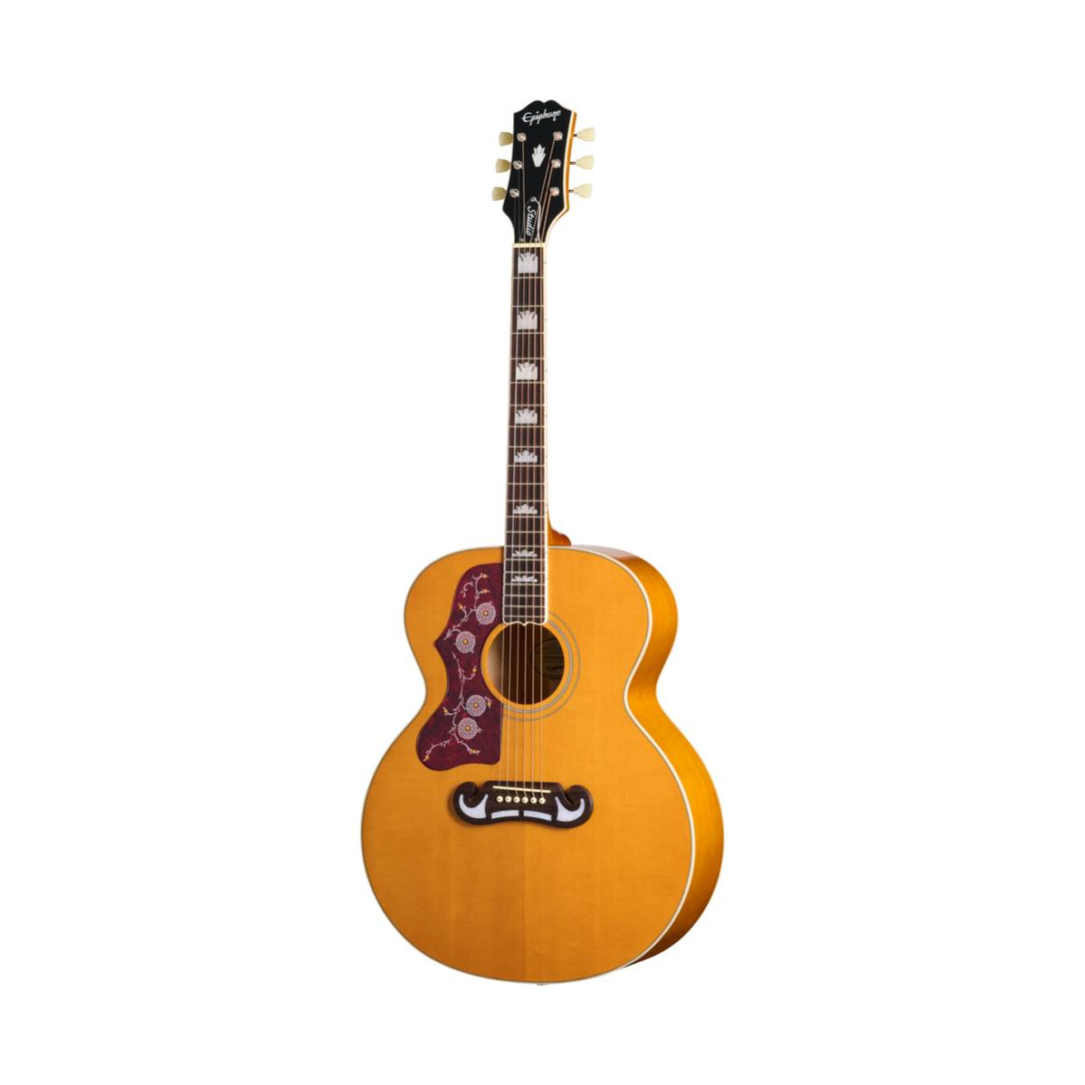 Epiphone J-200 Studio Acoustic Guitar Left Handed Natural w/ Pickup - EASJ2ANNH1L