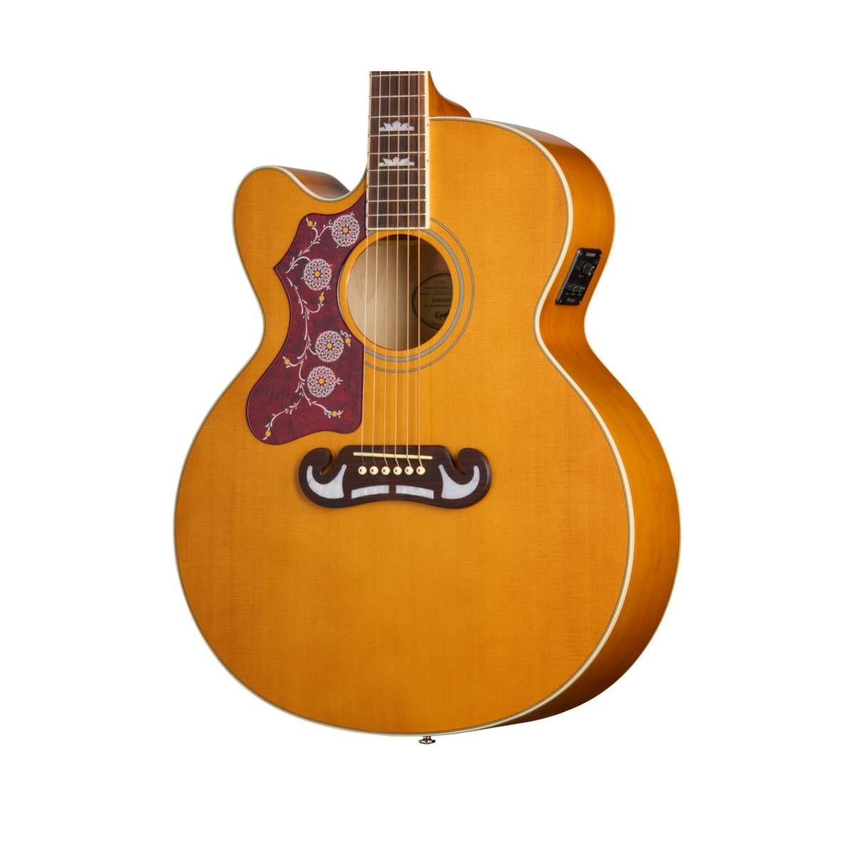 Epiphone J-200 Studio EC Acoustic Guitar Left Handed Natural w/ Pickup - EASJ2CANNH1L