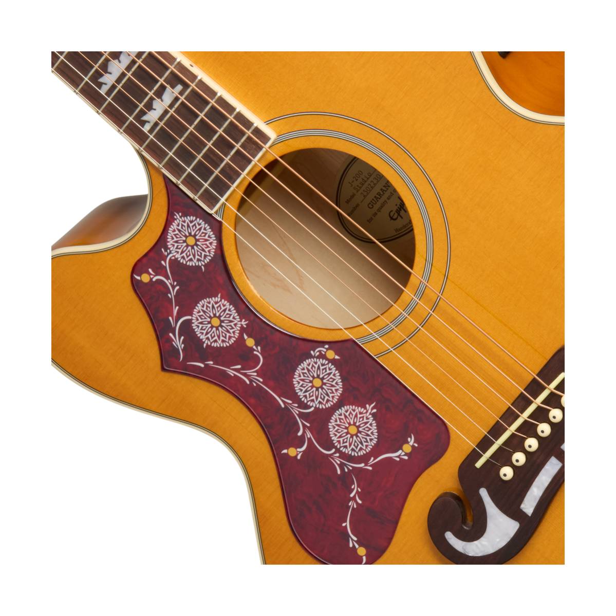Epiphone J-200 Studio EC Acoustic Guitar Left Handed Natural w/ Pickup - EASJ2CANNH1L