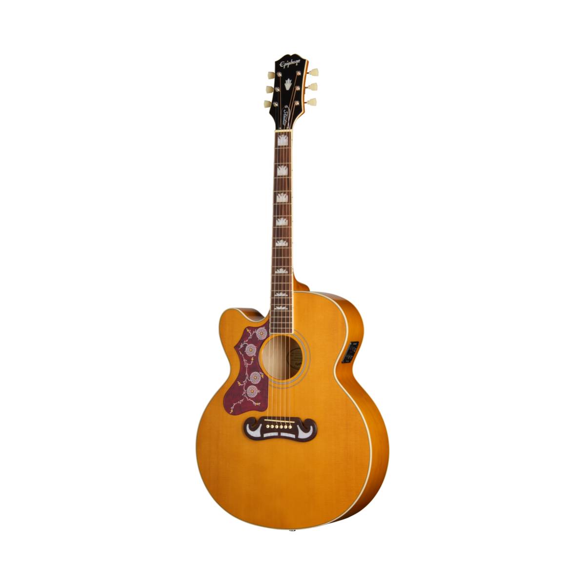Epiphone J-200 Studio EC Acoustic Guitar Left Handed Natural w/ Pickup - EASJ2CANNH1L