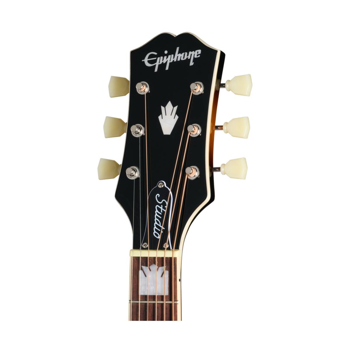 Epiphone J-200 Studio Acoustic Guitar Left Handed Vintage Sunburst w/ Pickup - EASJ2VSNH1L