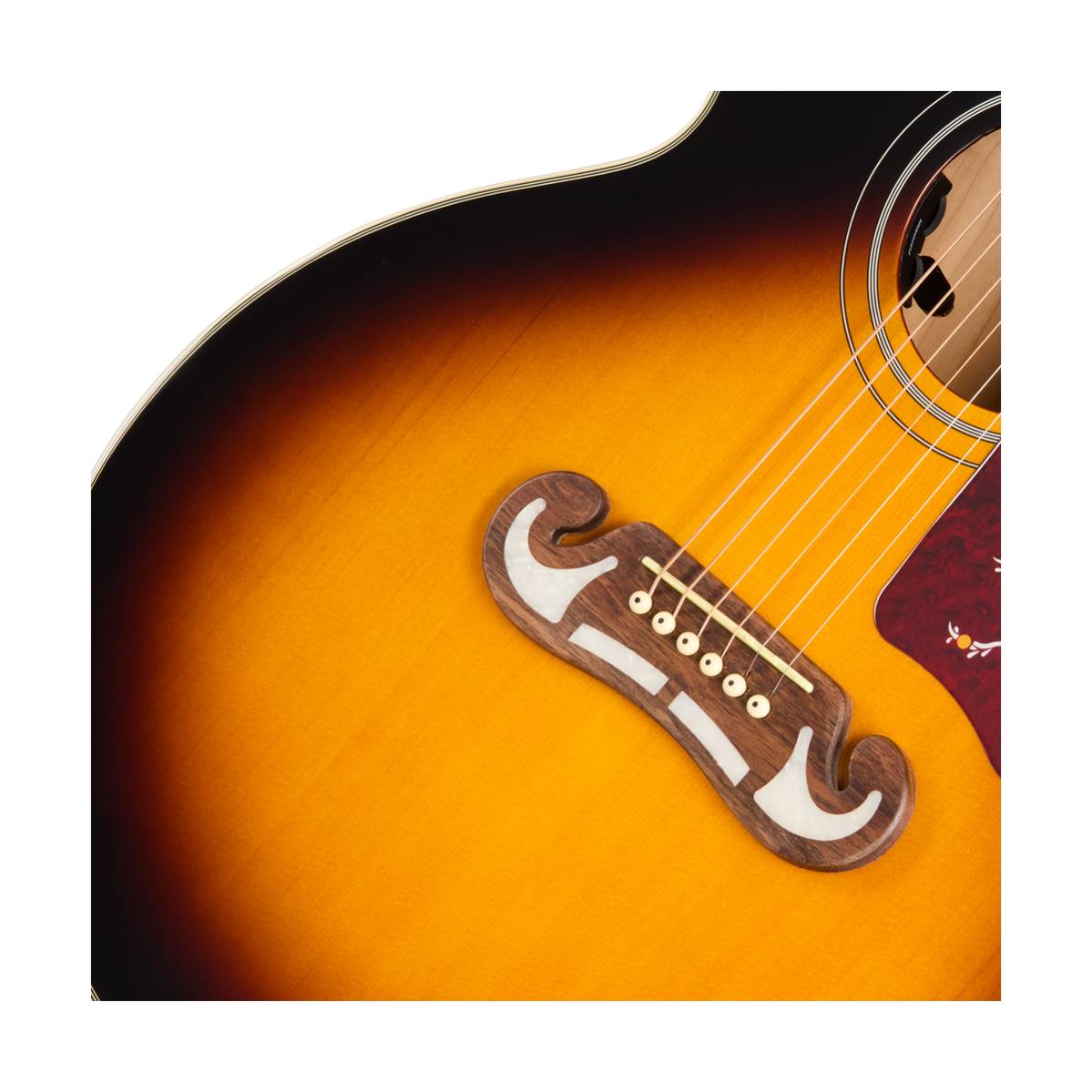 Epiphone J-200 Studio Acoustic Guitar Vintage Sunburst w/ Pickup - EASJ2VSNH1