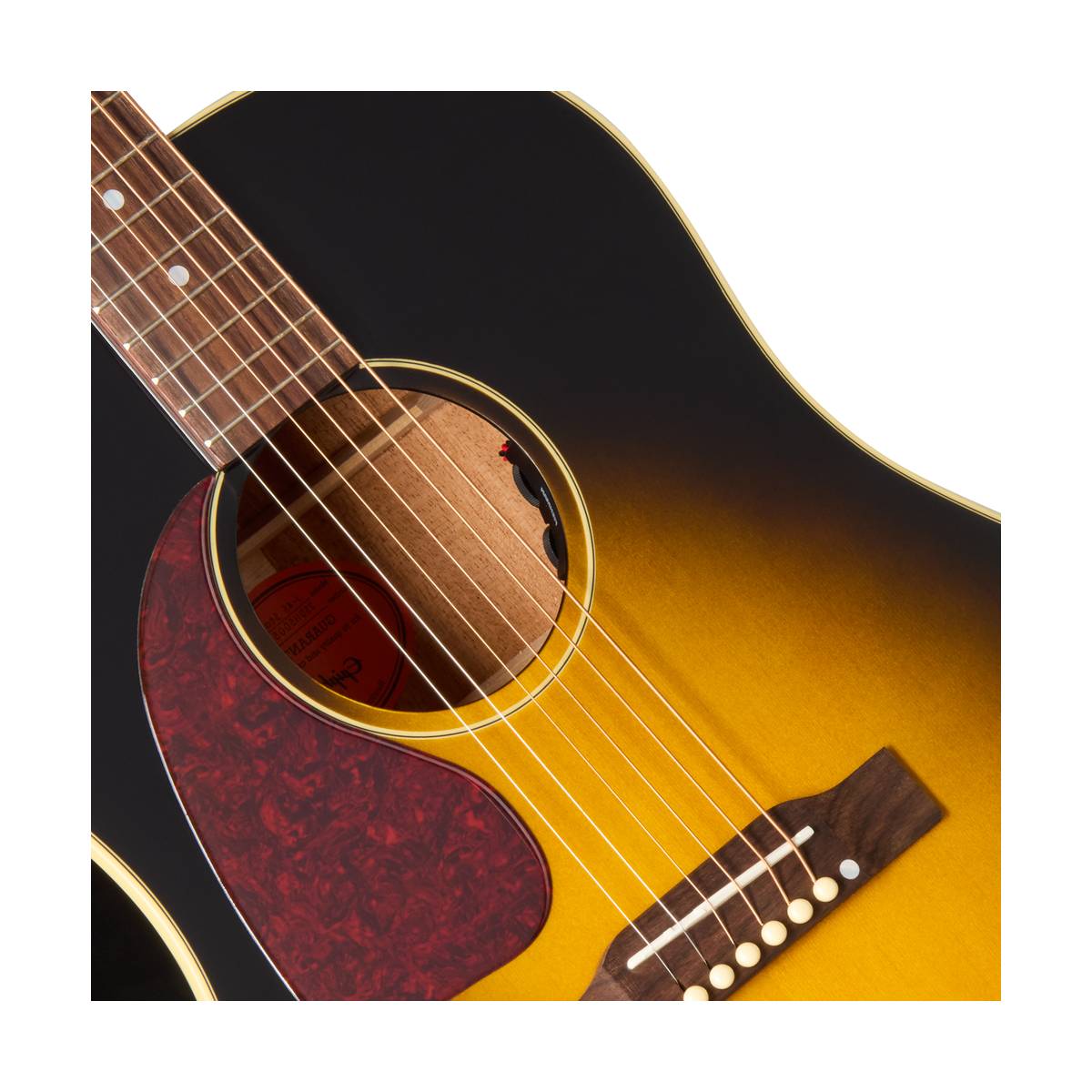 Epiphone J-45 Standard Acoustic Guitar Left Handed Vintage Sunburst w/ Pickup - EIAJ4SVSNH1L