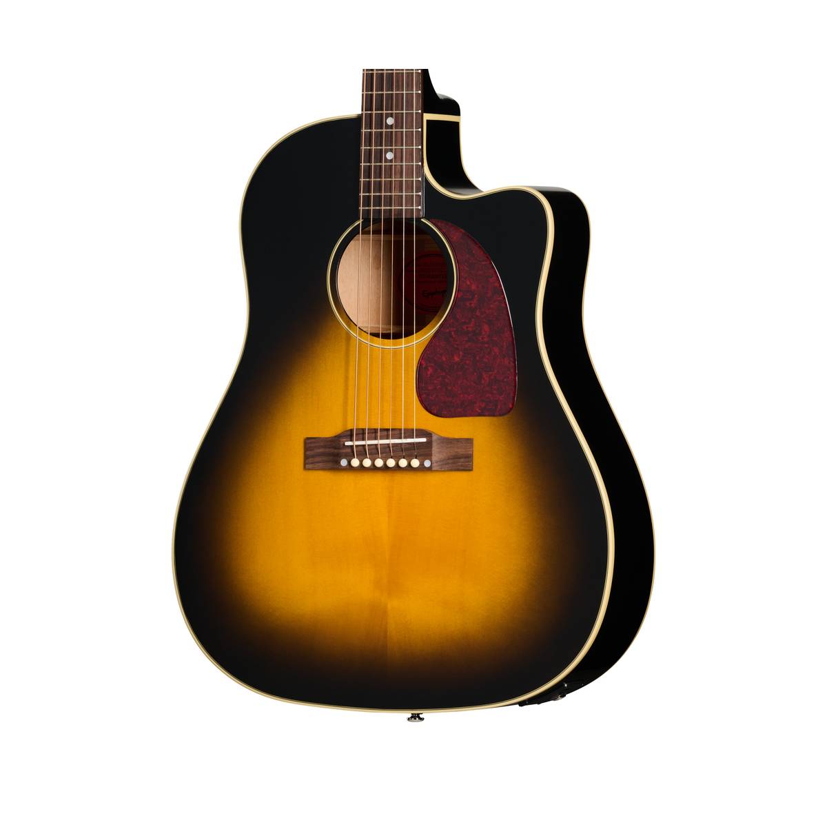 Epiphone J-45 Standard EC Acoustic Guitar Vintage Sunburst w/ Pickup & Cutaway - EIAJ4CVSNH1