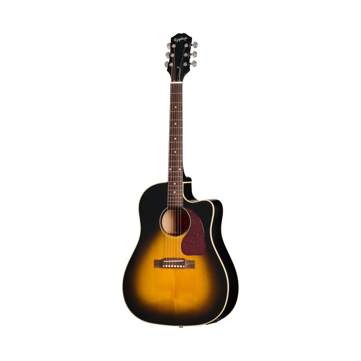 Epiphone J-45 Standard EC Acoustic Guitar Vintage Sunburst w/ Pickup &amp; Cutaway - EIAJ4CVSNH1
