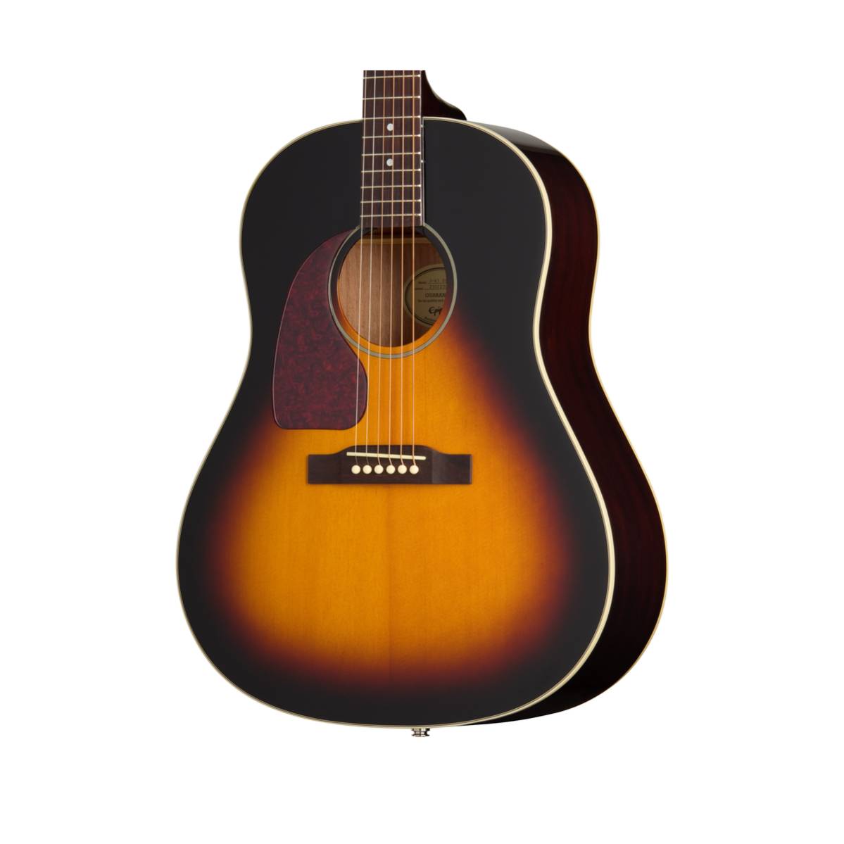 Epiphone J-45 Studio Acoustic Guitar Left Handed Vintage Sunburst w/ Pickup - EAS45VSNH1L