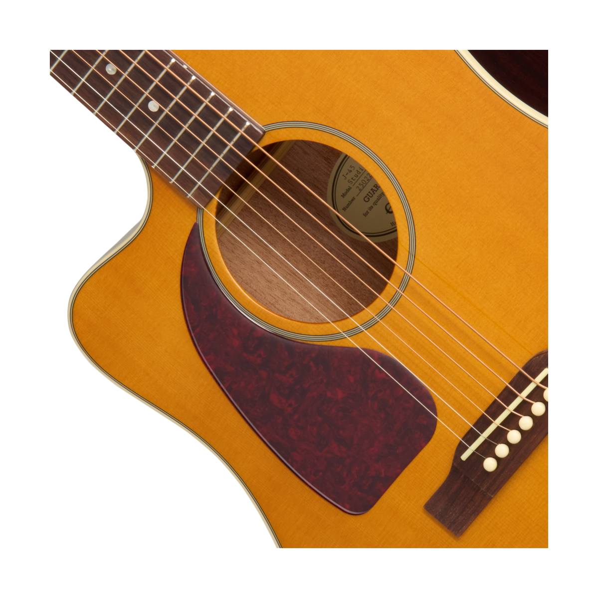 Epiphone J-45 Studio EC Acoustic Guitar Left handed Natural w/ Pickup - EAS4CANNH1L