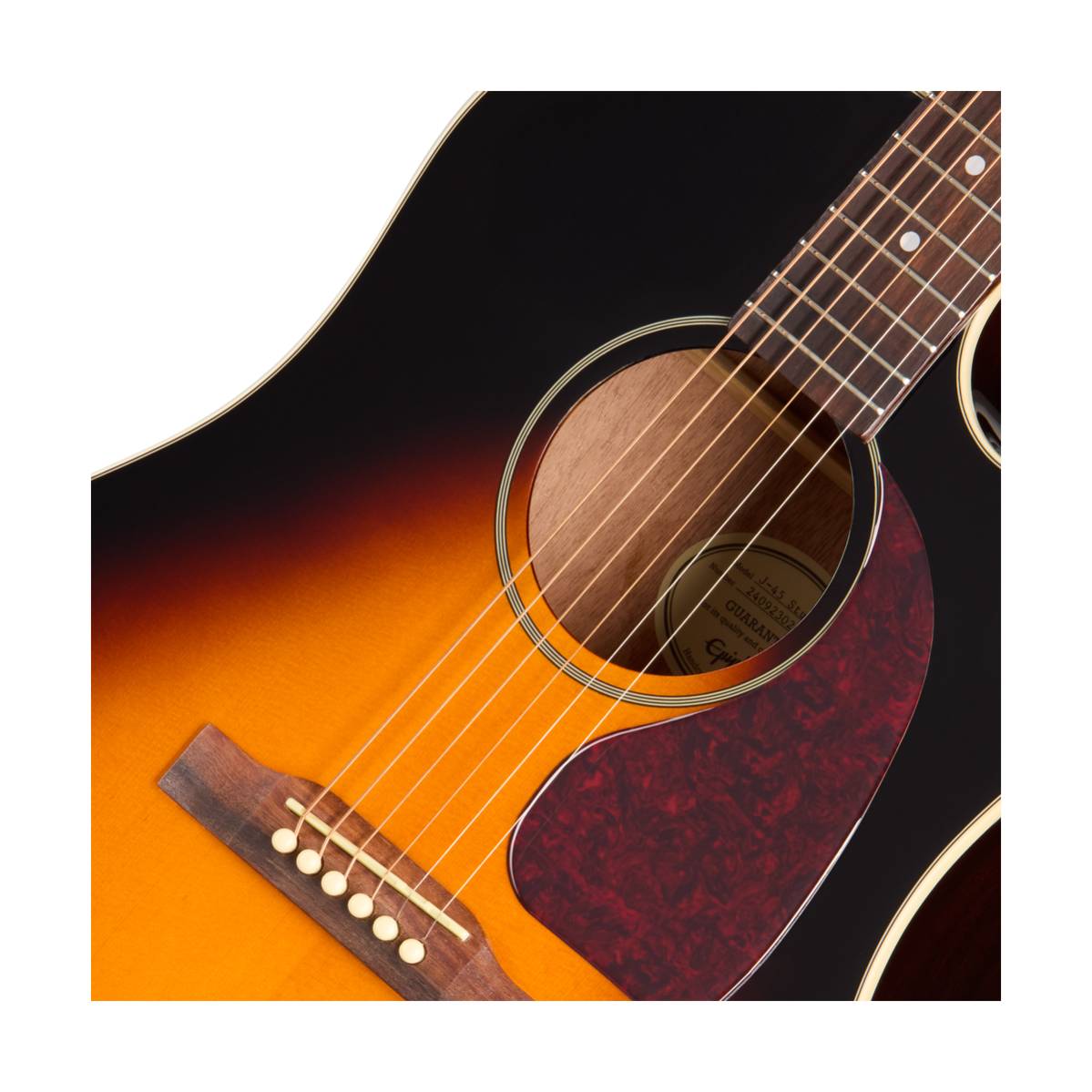 Epiphone J-45 Studio EC Acoustic Guitar Vintage Sunburst w/ Pickup - EAS4CVSNH1