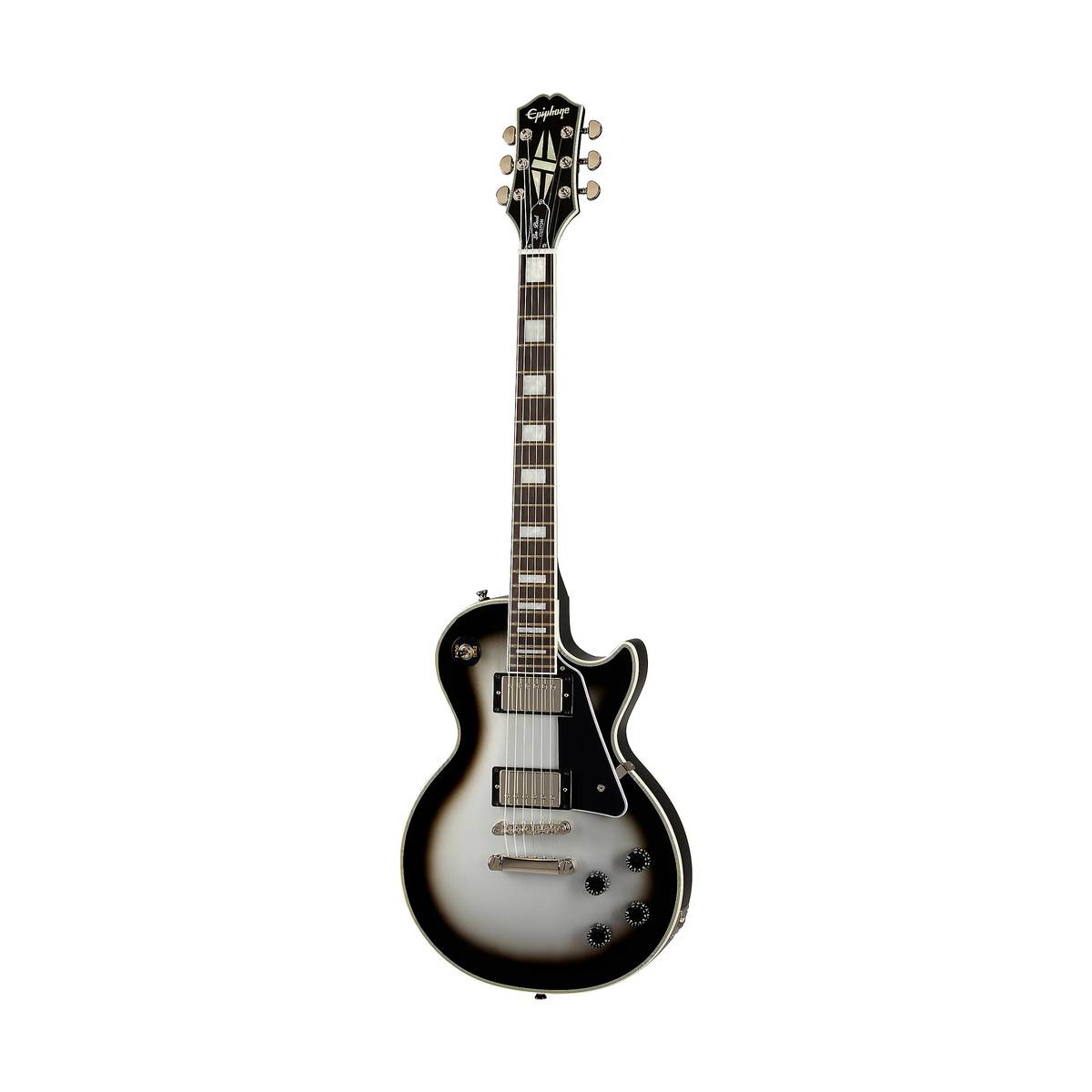 Epiphone Les Paul Custom Electric Guitar Silverburst w/ Bag - EILPCSBNH3