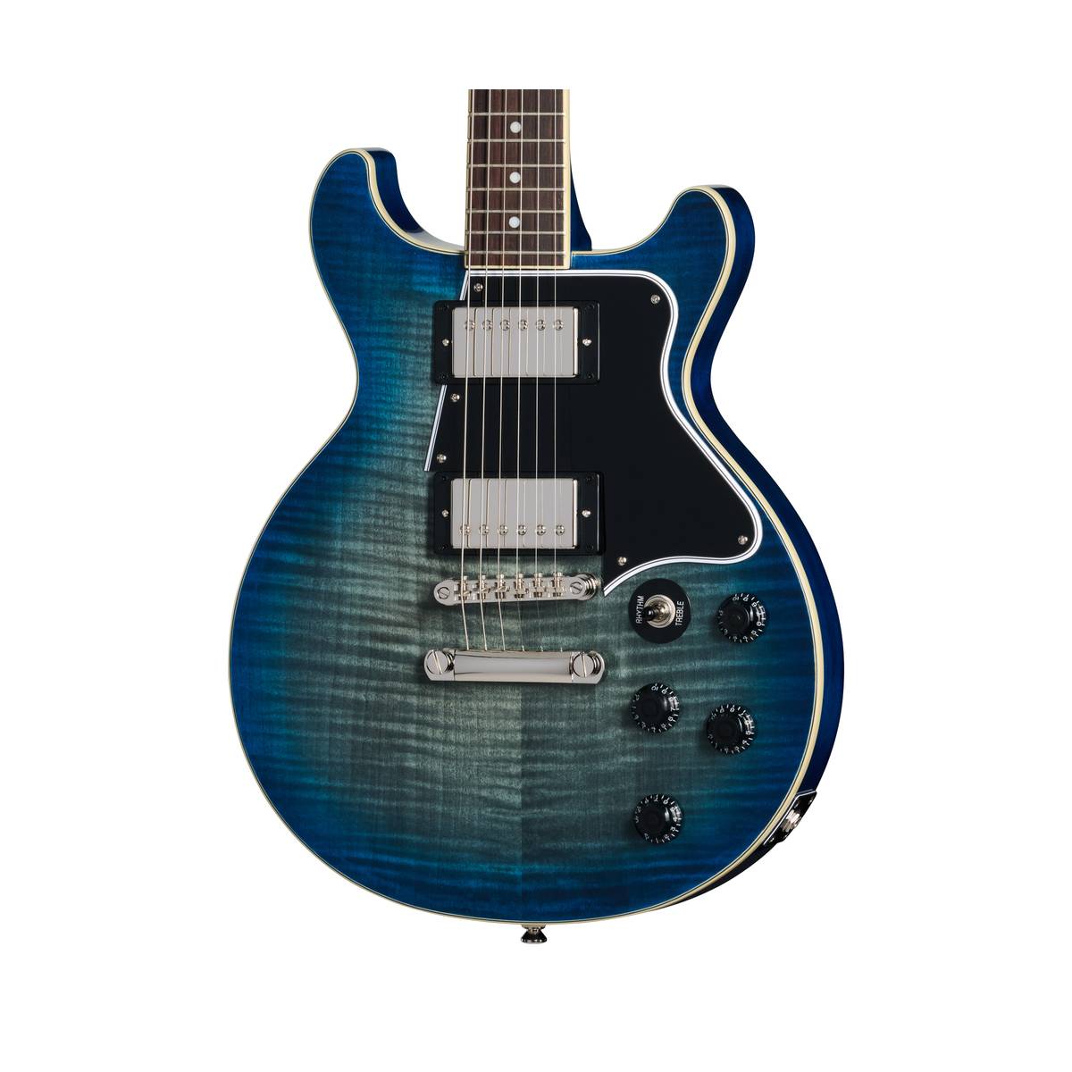 Epiphone Les Paul Special Double Cut Figured Electric Guitar Ocean Water - EILSDFOWNH1