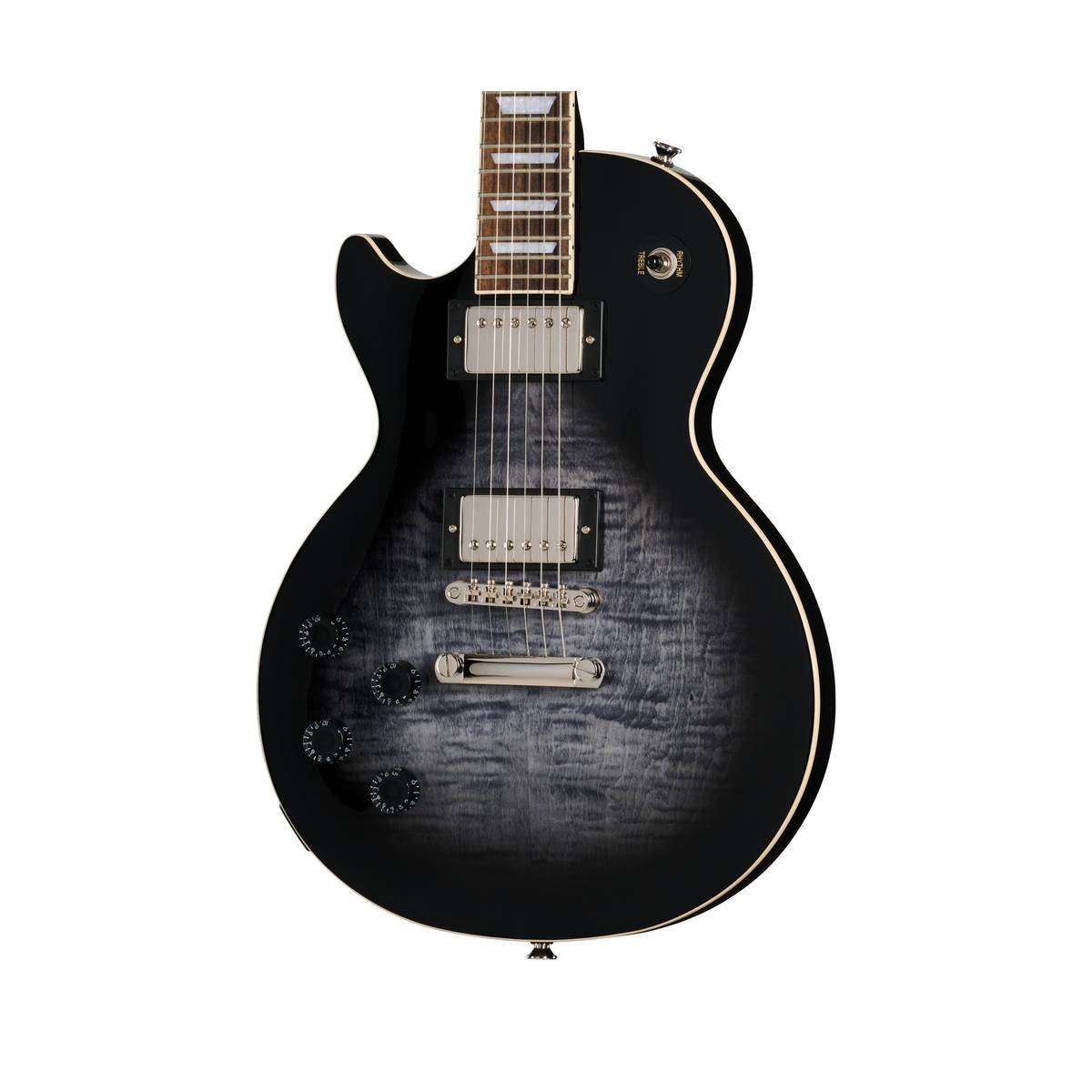 Epiphone Les Paul Tribute Electric Guitar Left Handed Transparent Ebony Burst - E1LPTPEBBNH1L