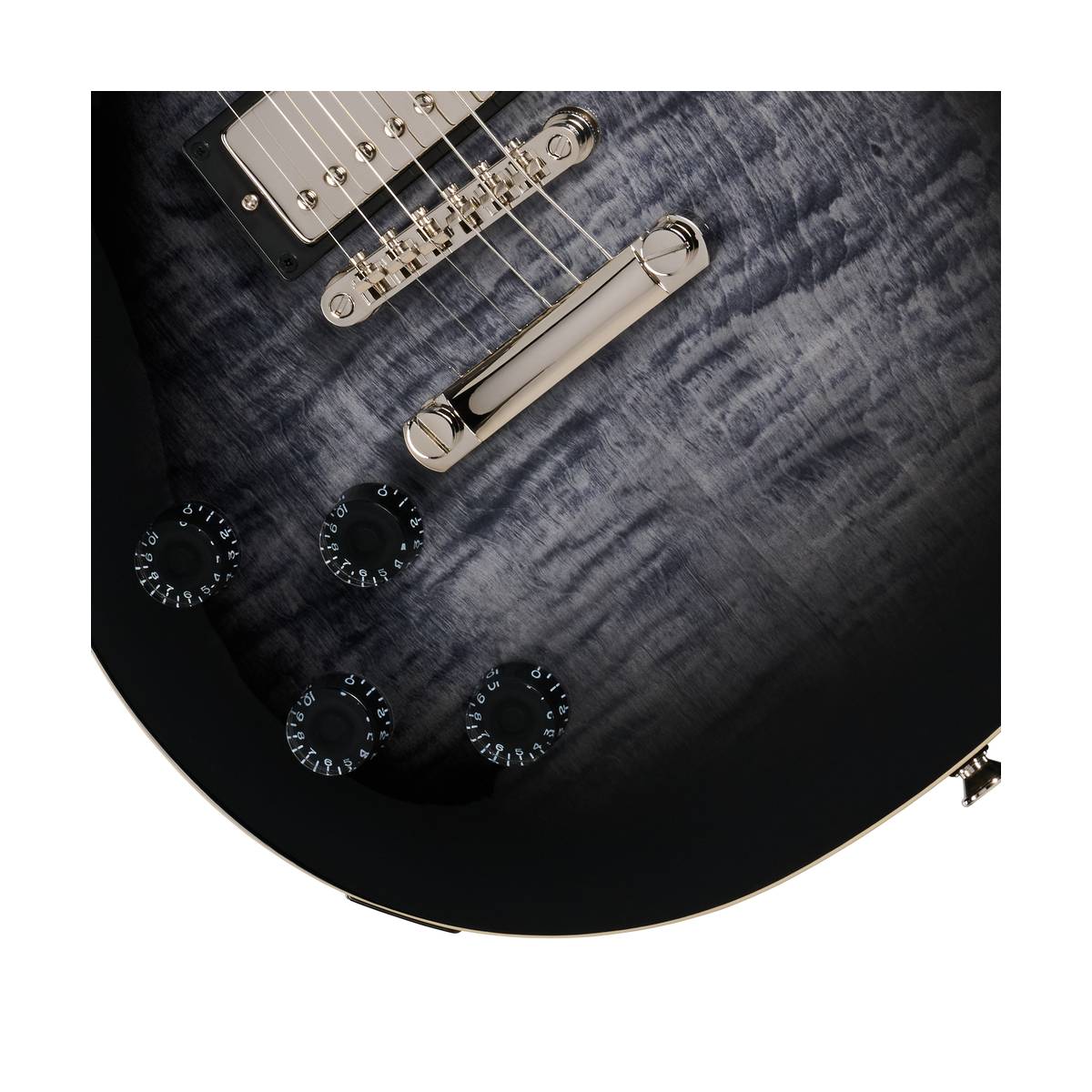 Epiphone Les Paul Tribute Electric Guitar Left Handed Transparent Ebony Burst - E1LPTPEBBNH1L