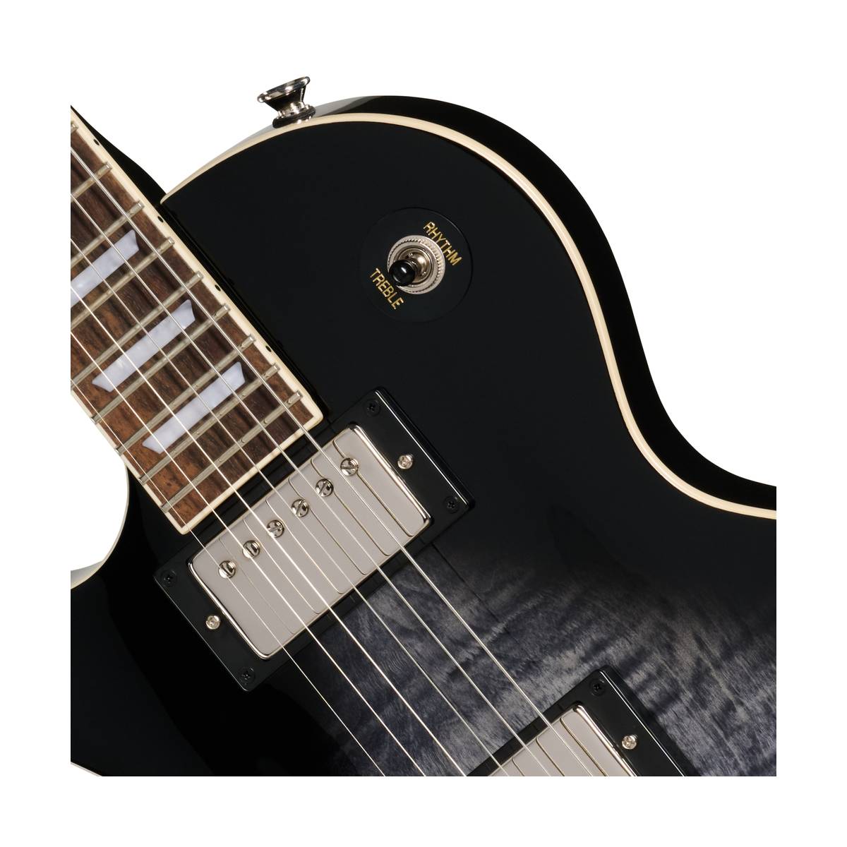 Epiphone Les Paul Tribute Electric Guitar Left Handed Transparent Ebony Burst - E1LPTPEBBNH1L