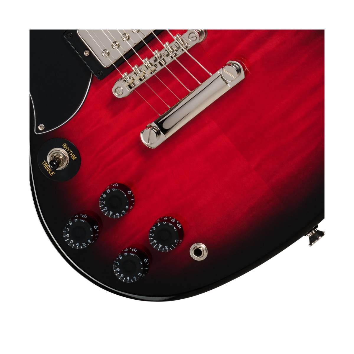 Epiphone SG Tribute Electric Guitar Left Handed Cherry Burst - E1SGTPCBNH1L