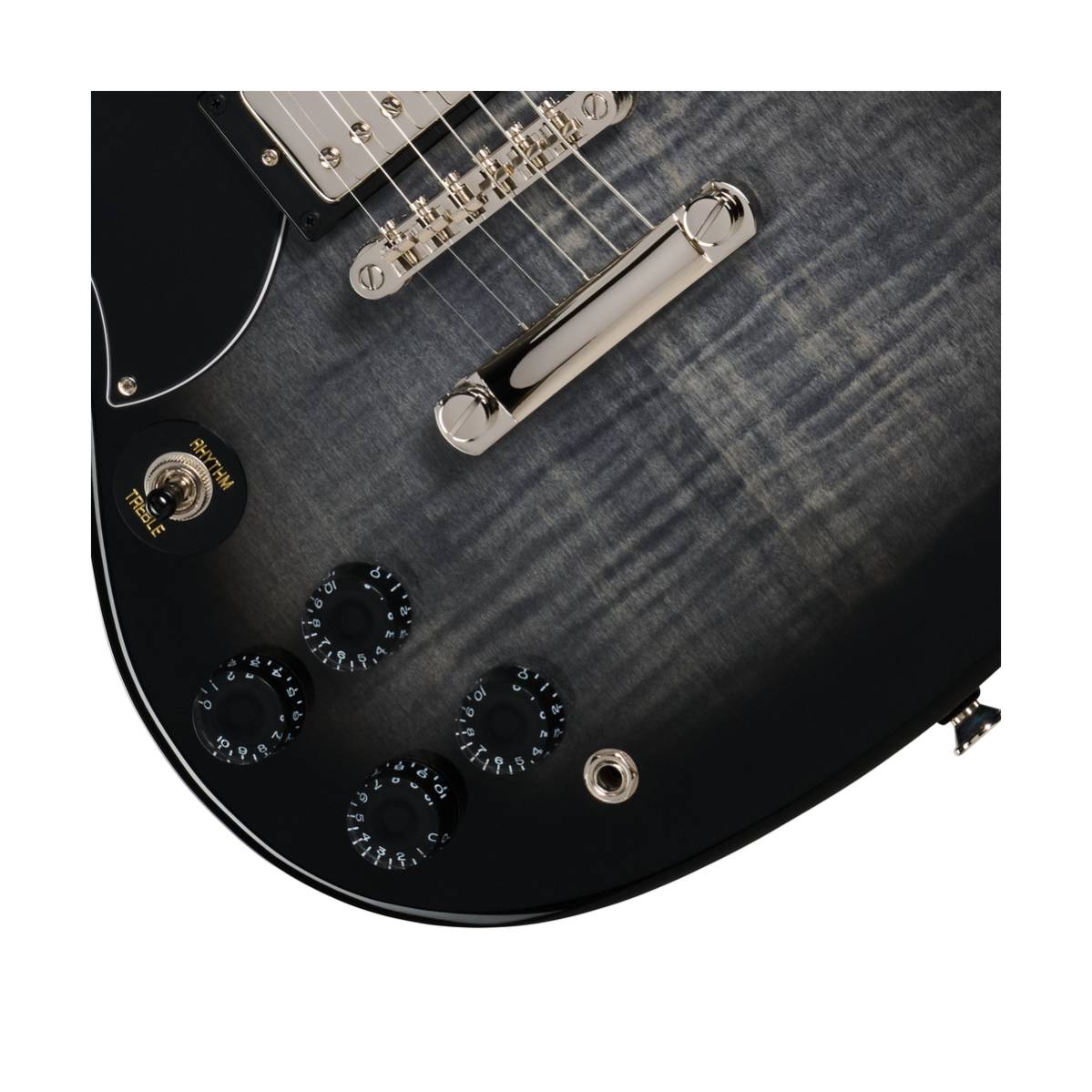 Epiphone SG Tribute Electric Guitar Left Handed Ebony Burst - E1SGTPEBBNH1L
