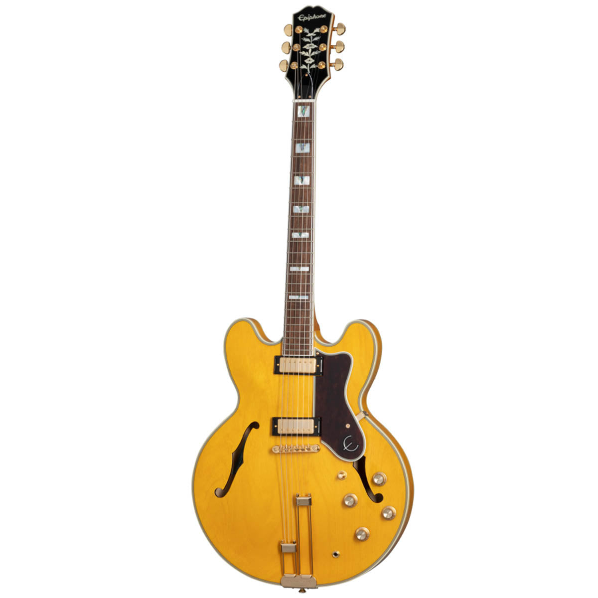 Epiphone Sheraton Frequensator Electric Guitar Semi-Hollow Left Handed Natural w/ GigBag - EOSHNAGH1L