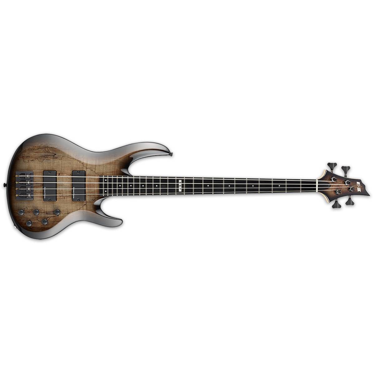 ESP E-II BTL-4 Bass Guitar Black Natural Burst w/ Duncans