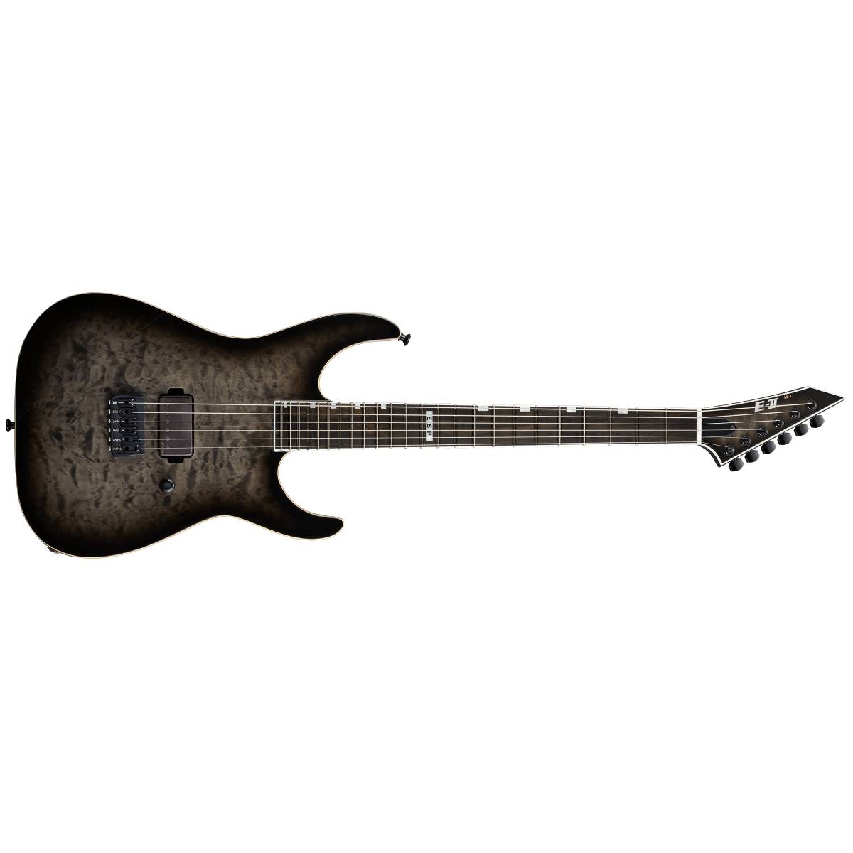 ESP E-II M-I Electric Guitar Quilted Maple See Thru Black w/ EMG