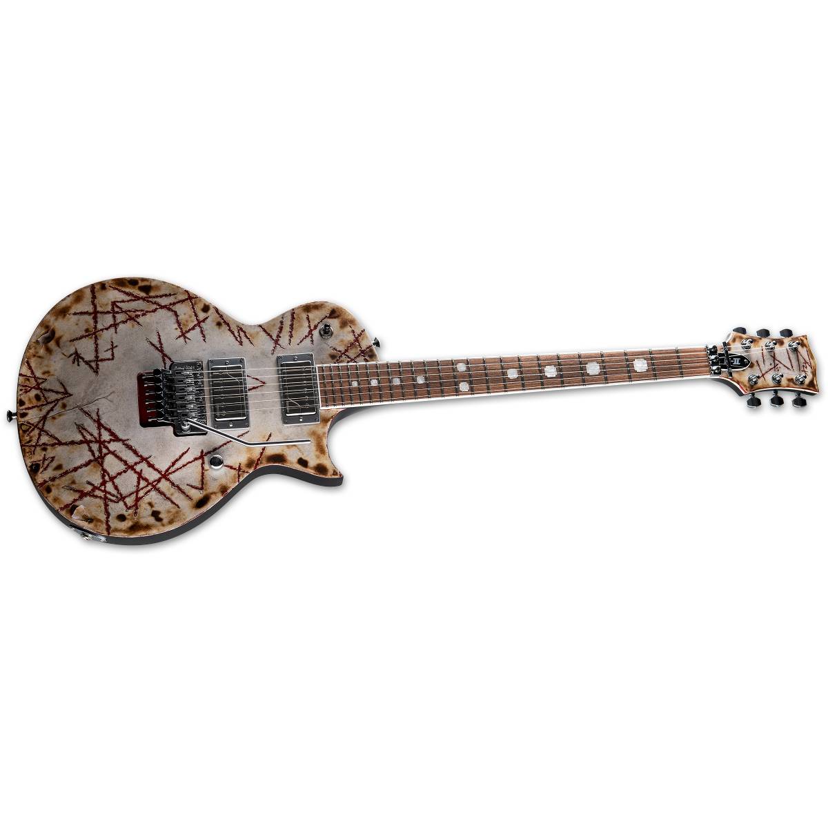 ESP E-II Richard ZK Signature Eclipse Electric Guitar Burnt w/ Fishmans & Floyd Rose