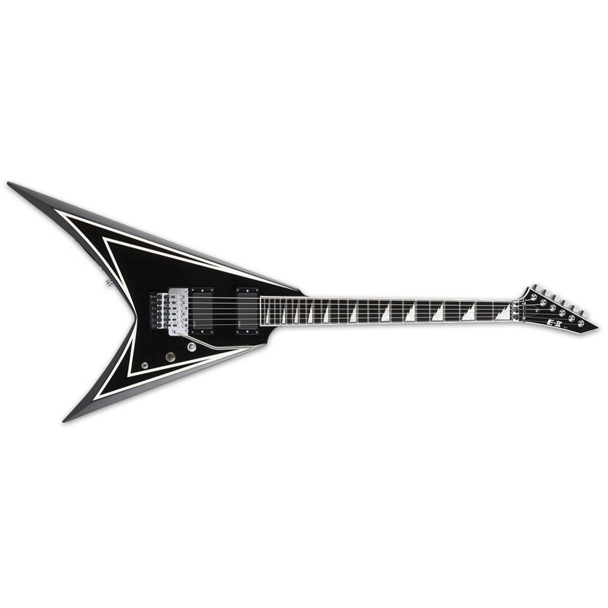 ESP E-II SV Electric Guitar Black & White Stripes w/ EMGs