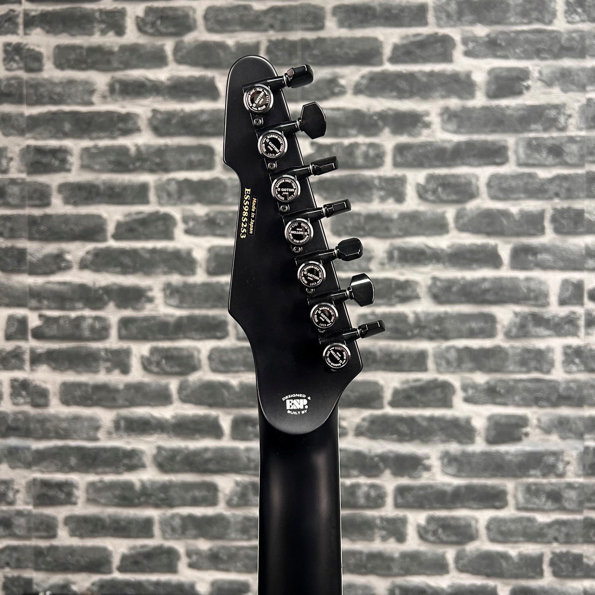 ESP E-II T-B7 BARITONE Electric Guitar 7-String Black Satin w/ EMGs - MINOR BLEMISH