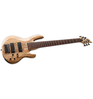 ESP LTD B-206SM Bass Guitar 6-String Natural Satin Spalted Maple Top w/ Active EQ