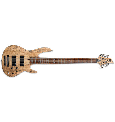 ESP LTD B-208SM Bass Guitar 8-String Natural Satin Spalted Maple Top w/ Active EQ