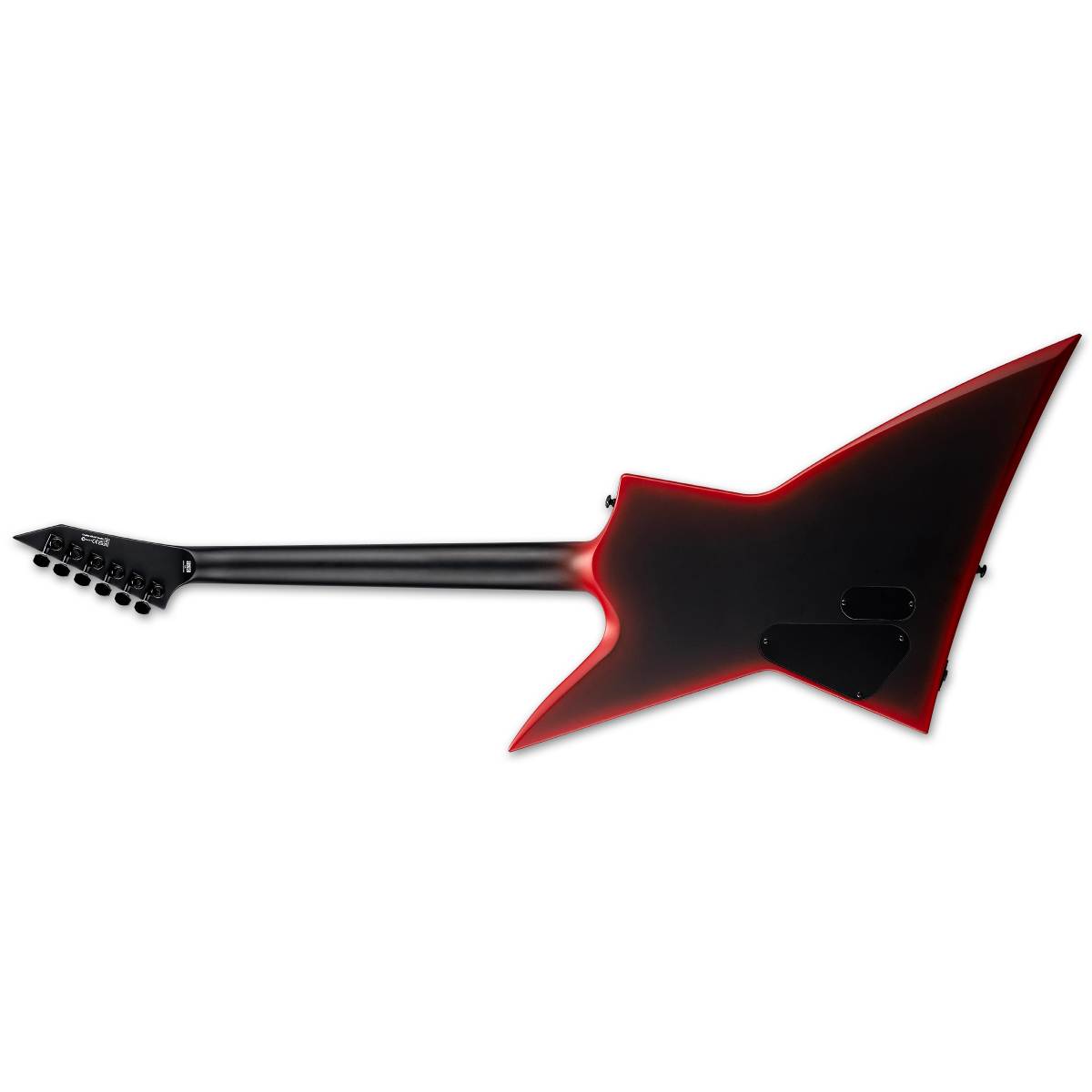 ESP LTD EXL Black Metal Electric Guitar Black Red Burst Satin w/ Duncan