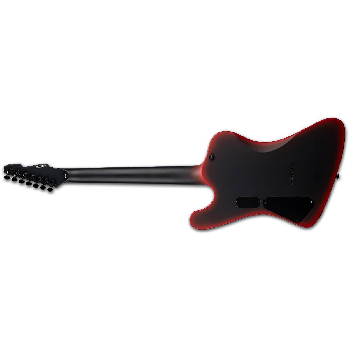 ESP LTD PHOENIX-7 Black Metal Electric Guitar 7-String Black Red Burst Satin w/ Duncan