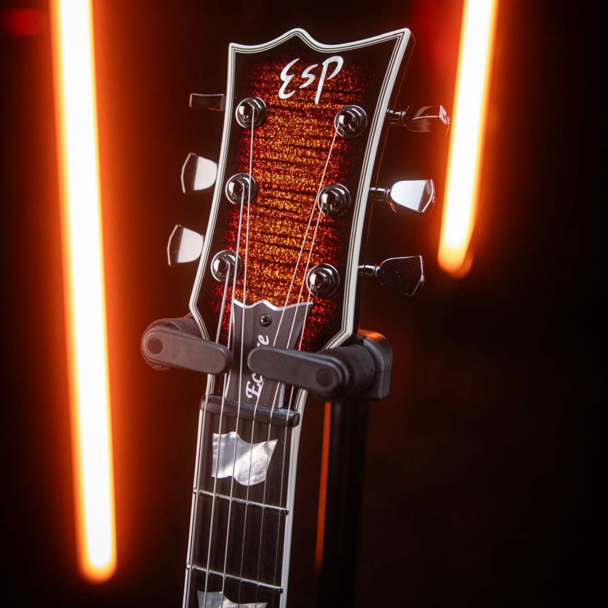 ESP Original Custom Shop Eclipse CTM DB Electric Guitar Glitterstorm Red