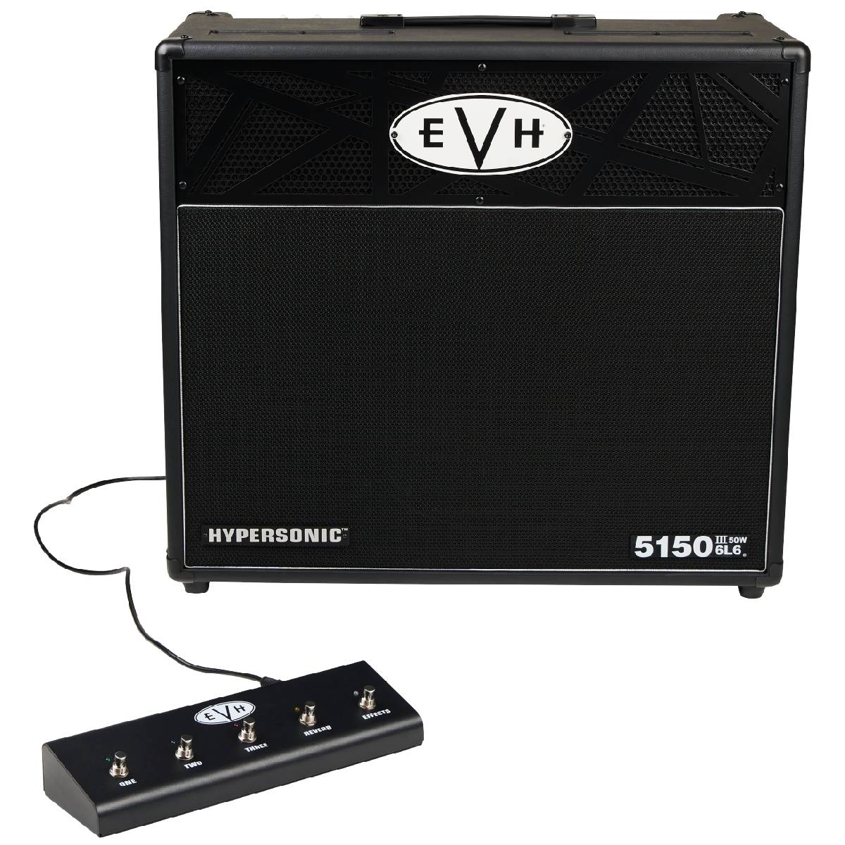 EVH 5150III Hypersonic 6L6 Guitar Amplifier 1x12" Combo Amp Black - 2256013010