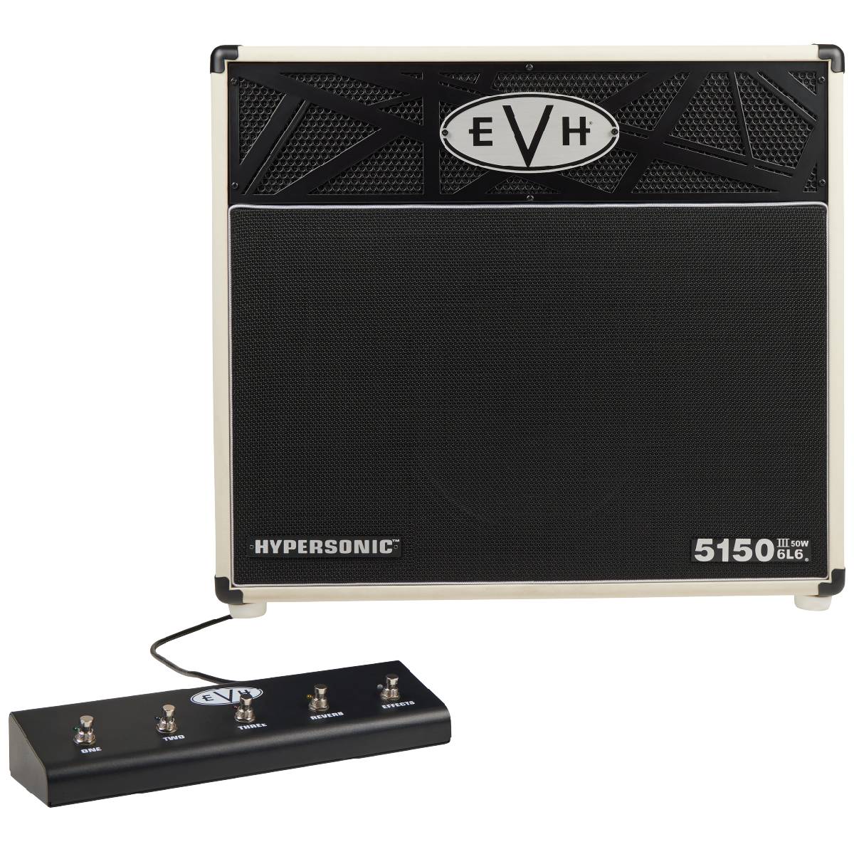 EVH 5150III Hypersonic 6L6 Guitar Amplifier 1x12" Combo Amp Ivory - 2256013410