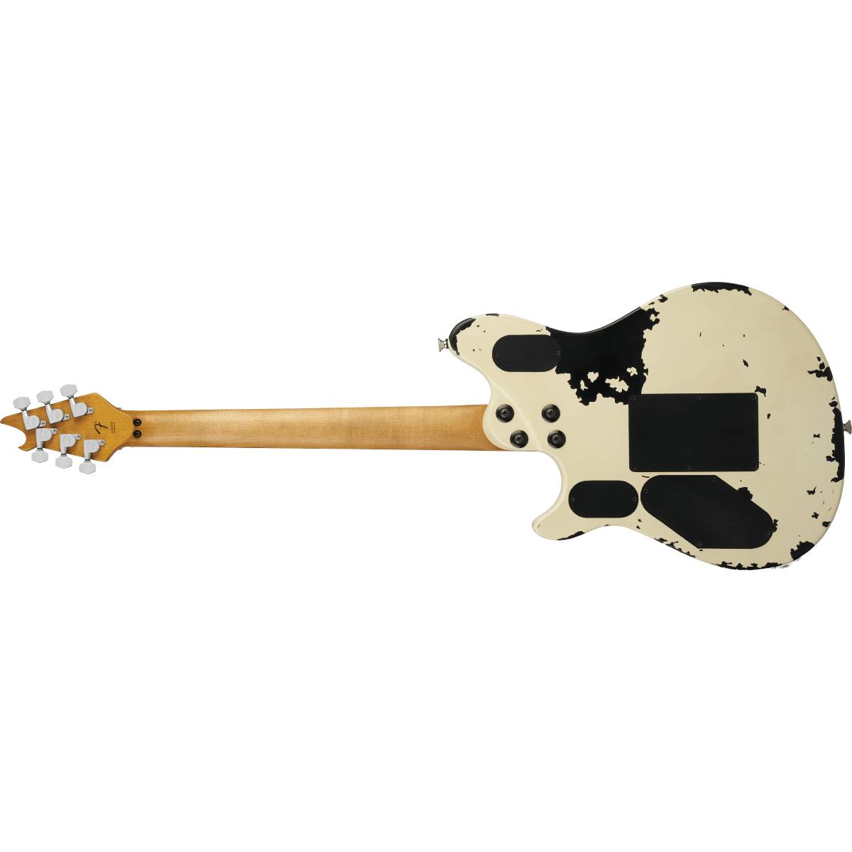 EVH Limited Edition Wolfgang Special Striped Series Electric Guitar Distressed Ivory - 5107015300
