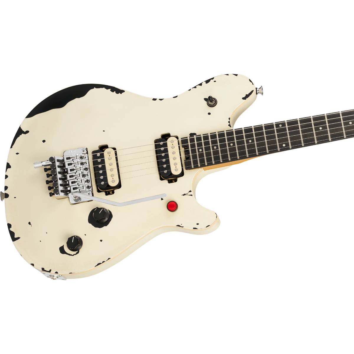 EVH Limited Edition Wolfgang Special Striped Series Electric Guitar Distressed Ivory - 5107015300