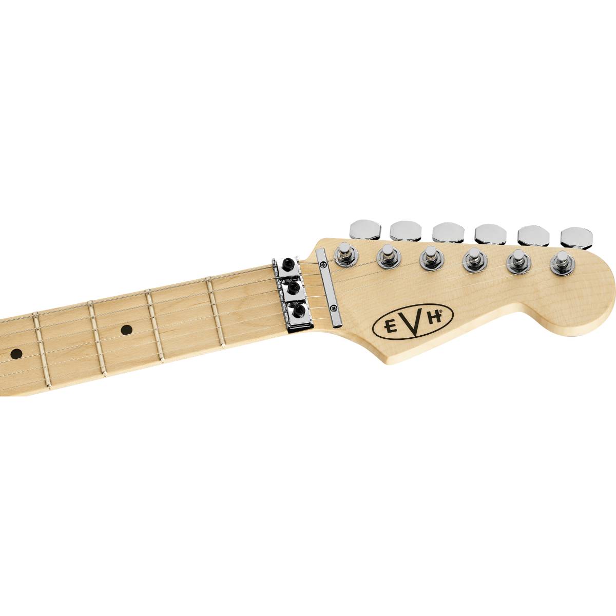EVH Striped Series Shapes Electric Guitar White & Black - 5107902381