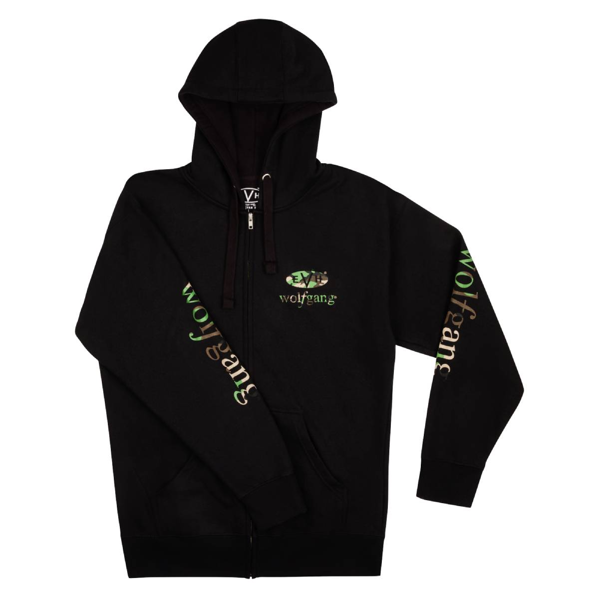EVH Wolfgang Black & Camo Hoodie Jumper Small - S - 0224488406