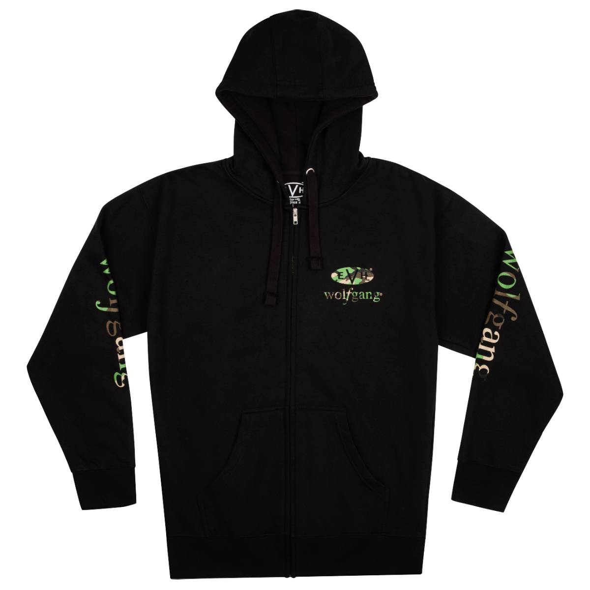 EVH Wolfgang Black & Camo Hoodie Jumper Small - S - 0224488406