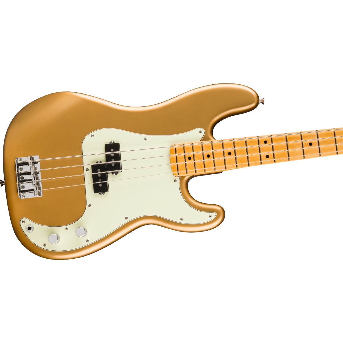 Fender 75th Anniversary Player II Precision Bass Guitar Maple Fingerboard Aztec Gold - MIM 0146472578