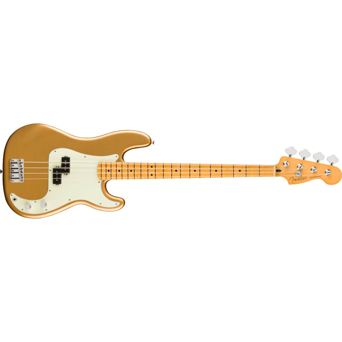 Fender 75th Anniversary Player II Precision Bass Guitar Maple Fingerboard Aztec Gold - MIM 0146472578