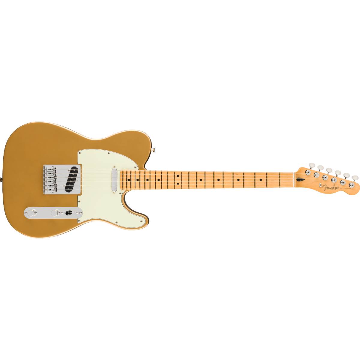 Fender 75th Anniversary Player II Telecaster Electric Guitar Maple Fingerboard Aztec Gold - MIM 0146552578
