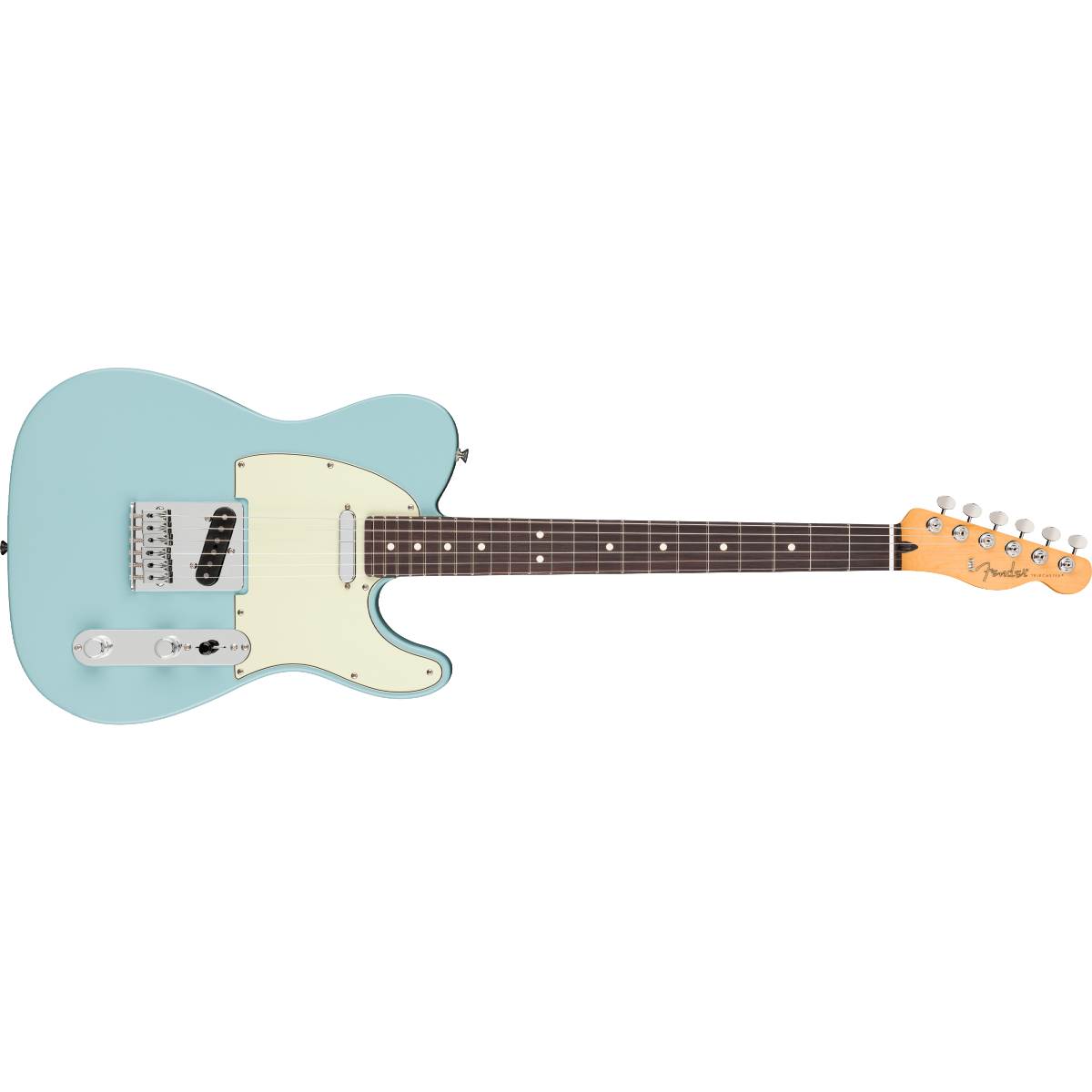 Fender 75th Anniversary Player II Telecaster Electric Guitar Rosewood Fingerboard Daphne Blue - MIM 0146550504