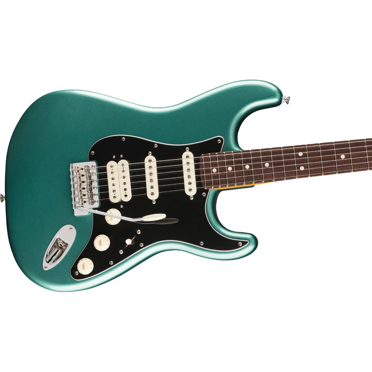 Fender American Professional Classic Stratocaster HSS Electric Guitar Rosewood FB Faded Sherwood Green Metallic - 0114950374