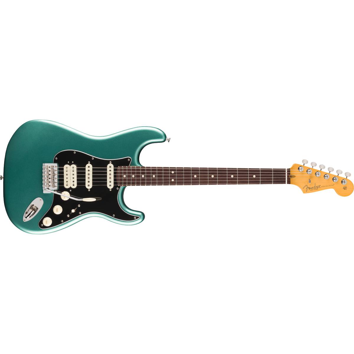 Fender American Professional Classic Stratocaster HSS Electric Guitar Rosewood FB Faded Sherwood Green Metallic - 0114950374