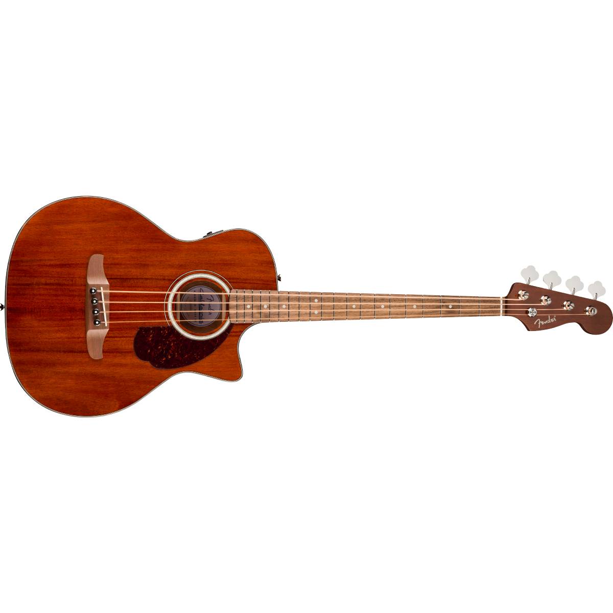 Fender California Deluxe Kingman Bass CE Mahogany Acoustic Guitar Natural w/ Pickup - 0974792521